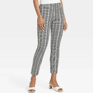 BRAND NEW NEVER WORN women's high-rise slim fit bi-stretch ankle pants blue